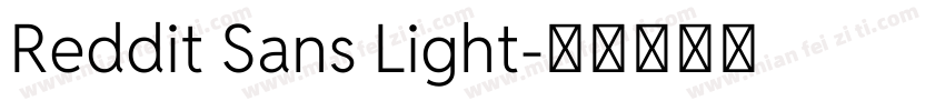 Reddit Sans Light字体转换